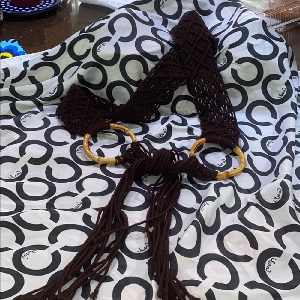 Hippy boho macro made belt